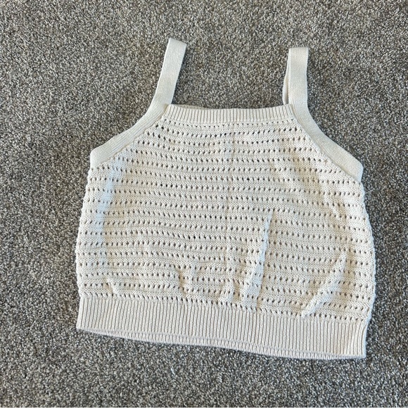 [Universal Thread] Cream Crochet Tank Top - Picture 7 of 7